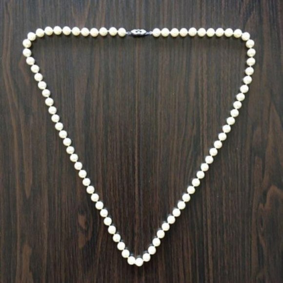 Vintage Majorica 6mm Pearl Necklace 28” Strand Made in Majorca, Spain 1966 - Picture 1 of 8